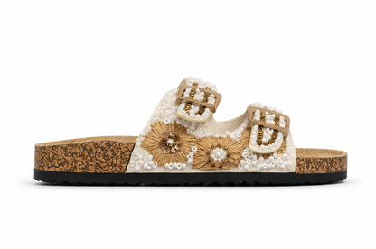 CIABATTINA MOD. BIRK GIRASOLE