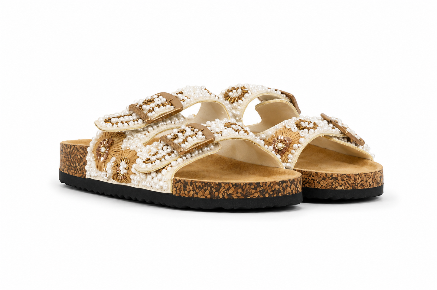 CIABATTINA MOD. BIRK GIRASOLE
