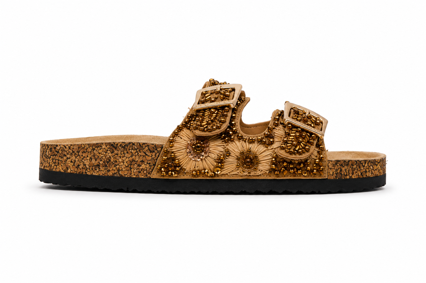 CIABATTINA MOD. BIRK GIRASOLE