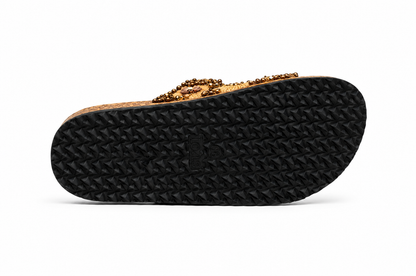 CIABATTINA MOD. BIRK GIRASOLE