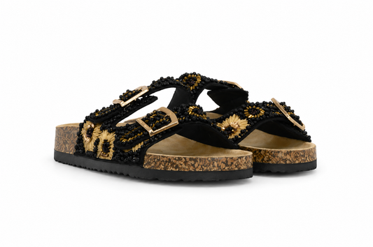 CIABATTINA MOD. BIRK GIRASOLE